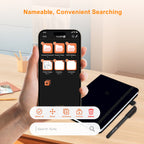 Digital Sync Pen with Notebook, Smart Writing Set for Note Taking Black