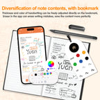 Digital Sync Pen with Notebook, Smart Writing Set for Note Taking Black