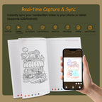 Sync Smart Notebook with Pen for Note Taking, Smartpen Writting Set A4