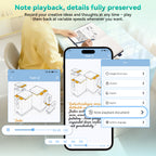 Digital Pen Writing Set, Smart Pen for Note Taking with Notebook Blue